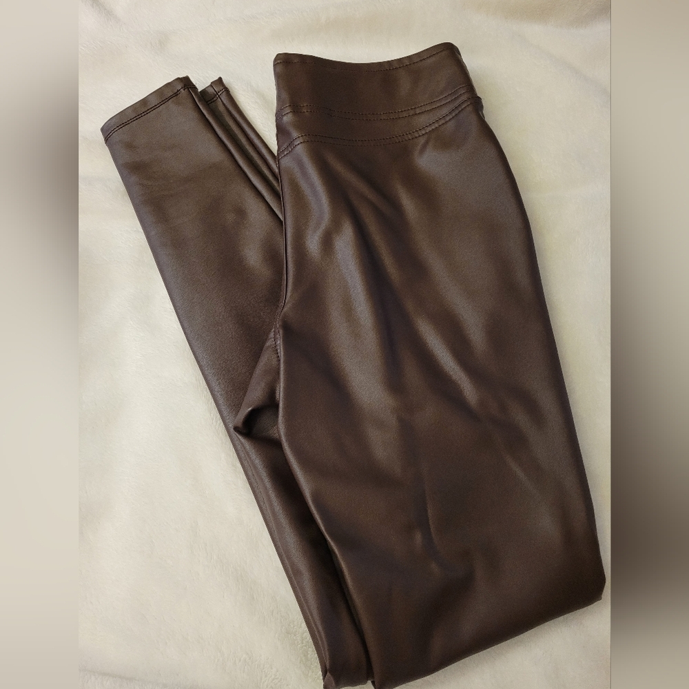 Pleather Women's Skinny Pants - Size Small